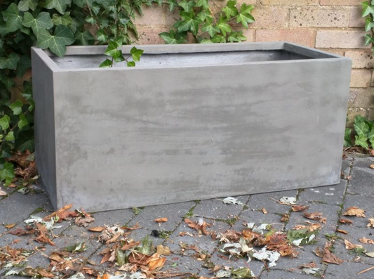 Trough Planter Cement Grey