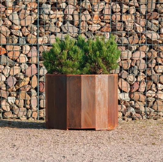 Panel Planter Pot Corten Steel