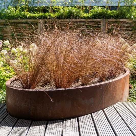 Oval Planter Corten Steel