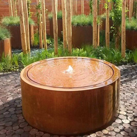Round Water Fountain & LED